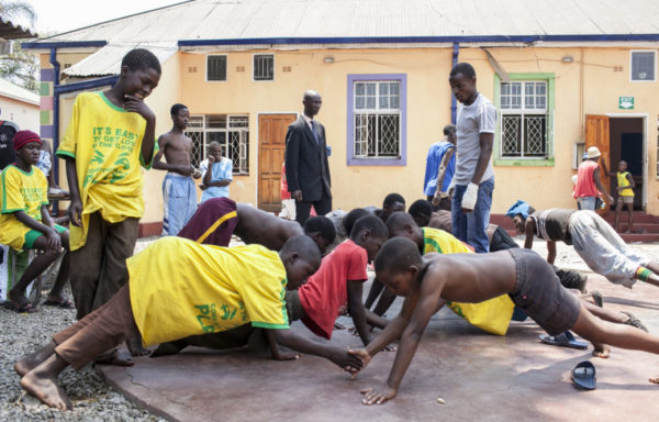 Allenamento alla Casa del Sorriso in Zimbabwe - Foto di Roger Lo Guarro