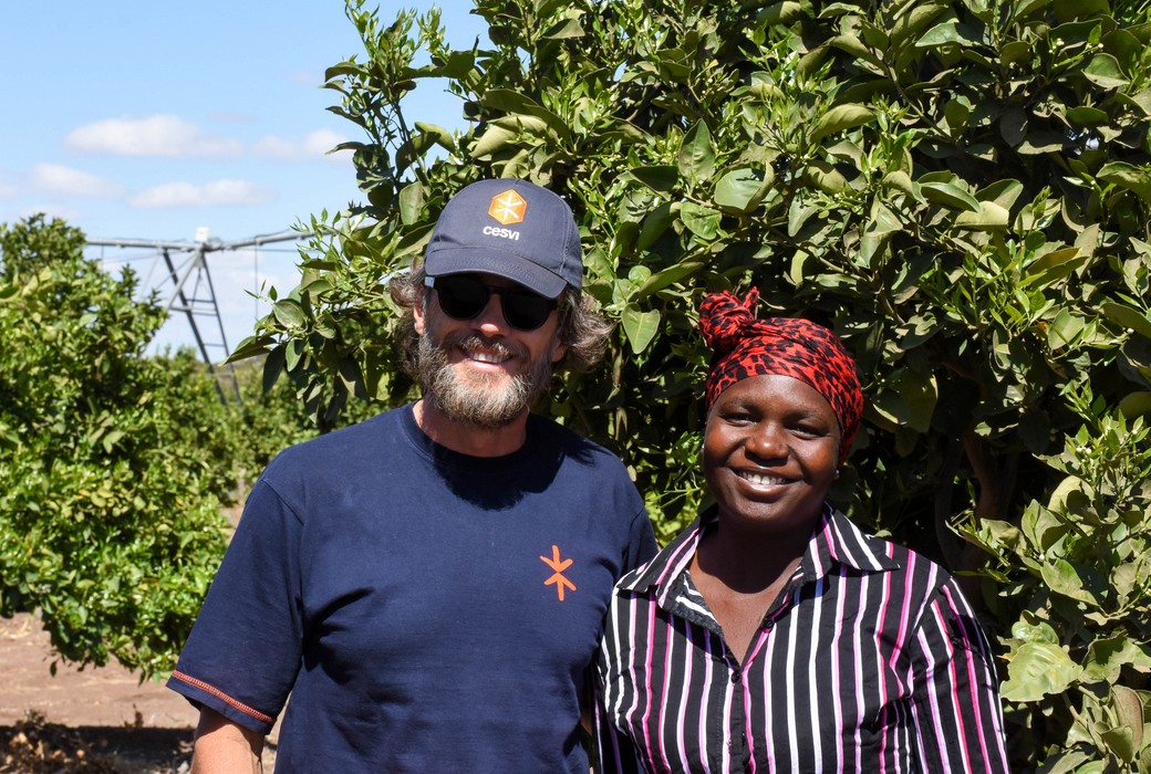 L'attore Alessio Boni in missione in Zimbabwe con Cesvi.