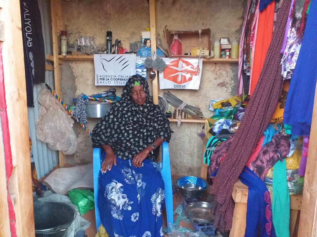 Hibaaq in her shop.